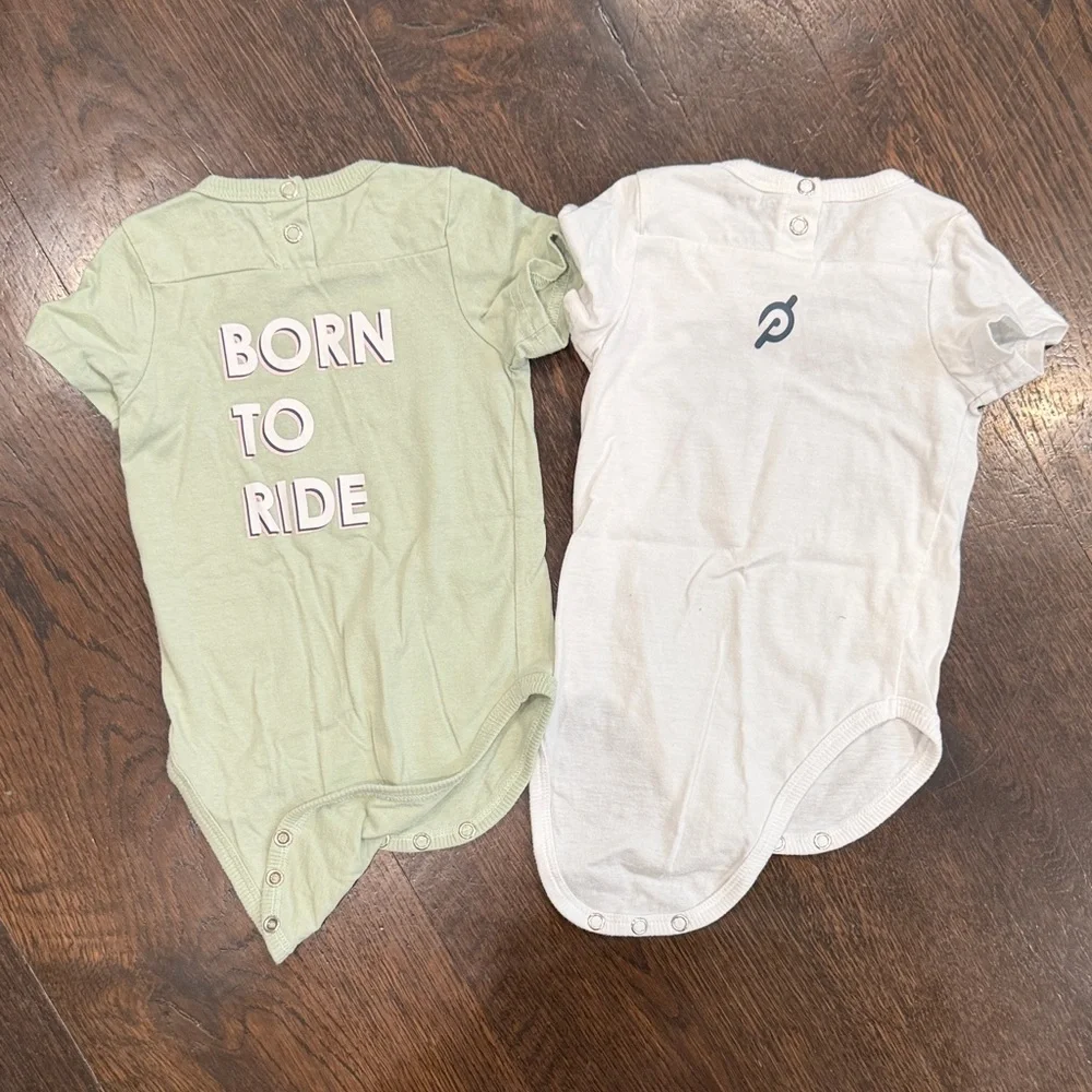 Peloton Kids Bodysuit Set - Mint Green and White